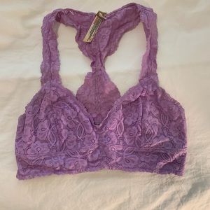 Lavender lace bralette